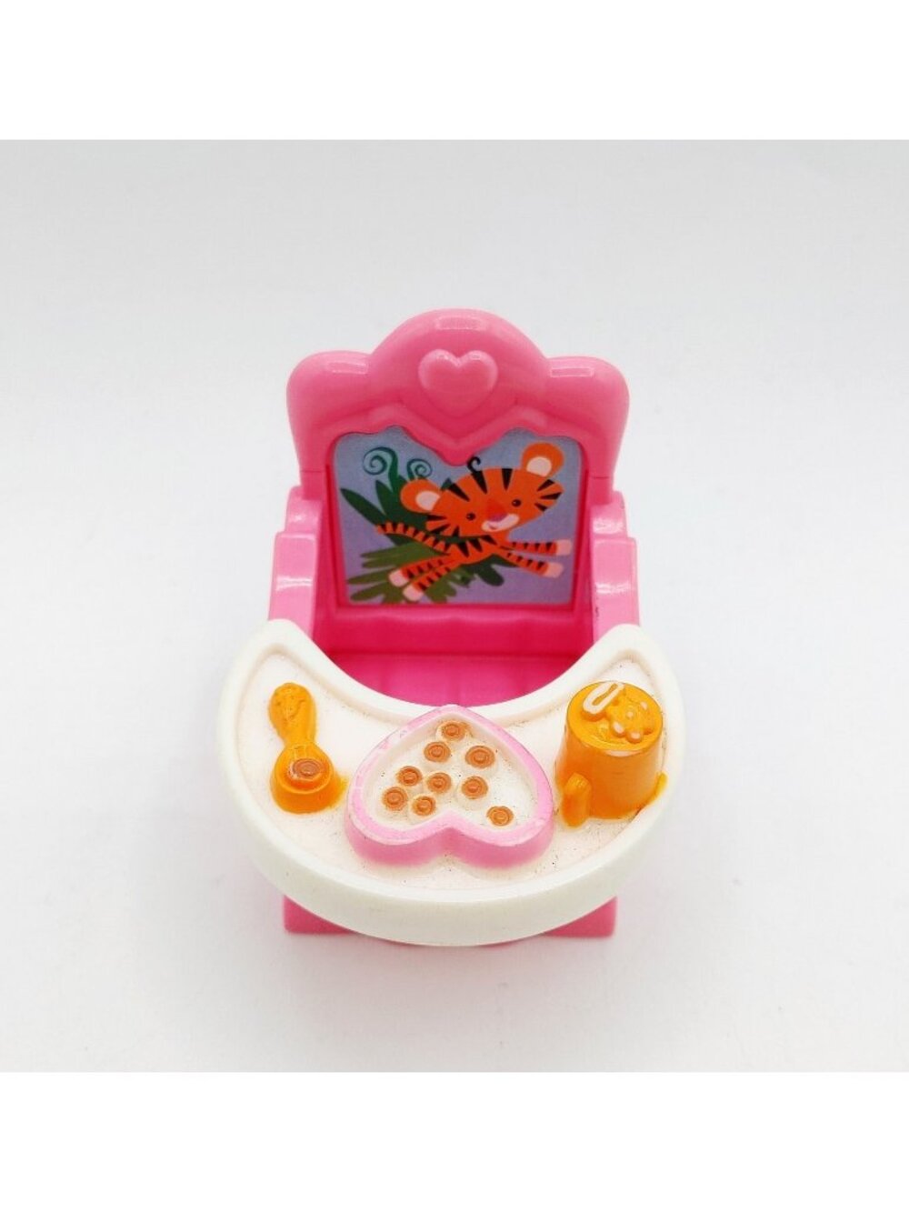 Fisher Price Loving Family Booster Seat Pink Jungle Tiger Removable Tray
